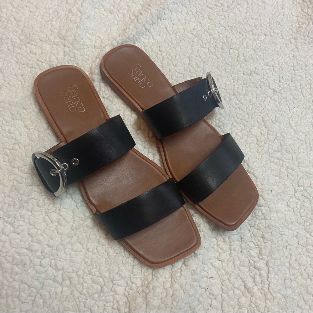 franco sarto big buckle sandal